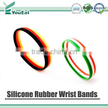 3 Layers Custom-made Silicone Rubber Wrist Bands