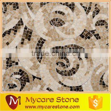 Client design western style mosaic marble medallion