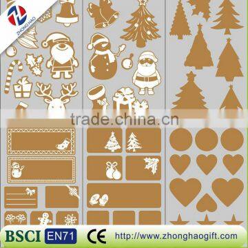 christmas decor cork sticker