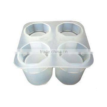 Four Holes Silicone Product Tube Ice Tray photo-2