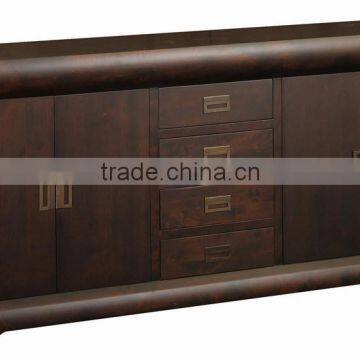 Luxury Solid Wood 4 Door 4 Drawer Sideboard