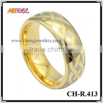 IP artificial GOLD tungsten thin gold ring