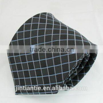 2016 Fashion High Quality Black Checked Mens Silk Tie photo-2