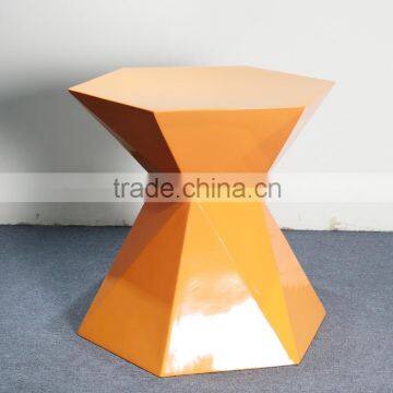 Living Room Furniture Diamond Shape High Gloss End Table