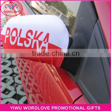 Poland flag Car Mirror Cover,cheap car side mirror cover flag