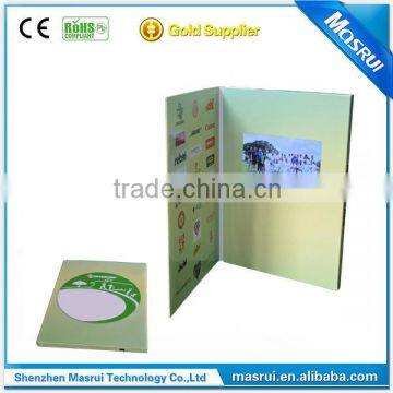 tft screen video card/tft screen video greetig card/ TFT sreen video brochure