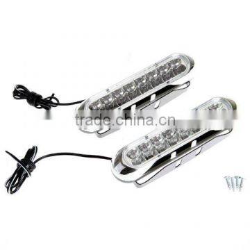 Universal White 16 LED Daytime Running Light DRL Car Fog Day Driving Lamp 2pcs photo-2