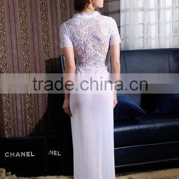 Embroidery Long Lingerie Women Sexy Bridal Nighty photo-4