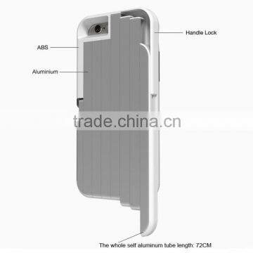 New Free Extend Aluminum Selfie Stick Case for iPhone 6 6S 360 Degree Rotate Self-Timer Casing
