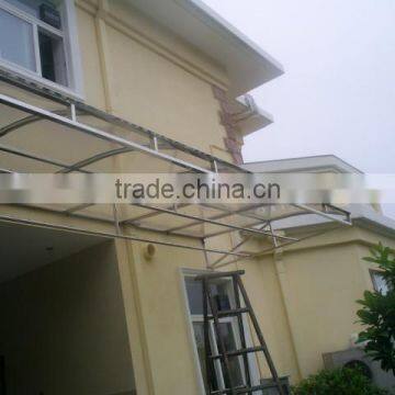 polycarbonate/polycarbonate window awning