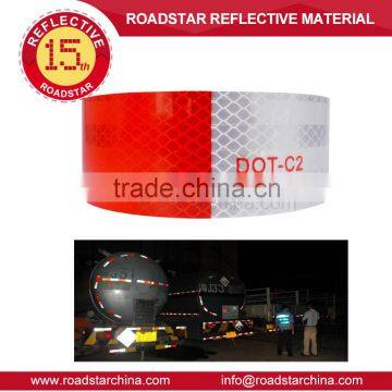 DOT Red& White reflective tape for truck