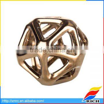 2017 New Design Small Gunmetal Ceramic Geometric Sphere Home Decor