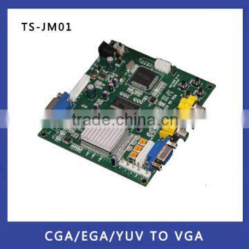 Factory direct supply!CGA/EGA/YUV to VGA Game Converter Board Supports VGA Output 640*480,800*600,1024*768,1360*768