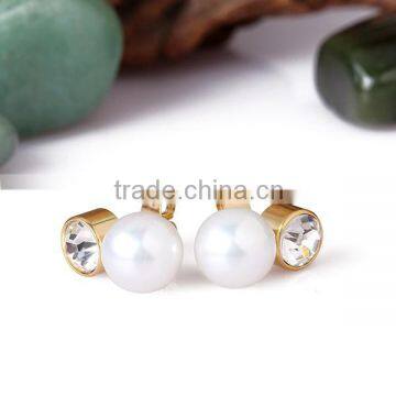 indian 18kgp glod plated pearl earrings jewelry