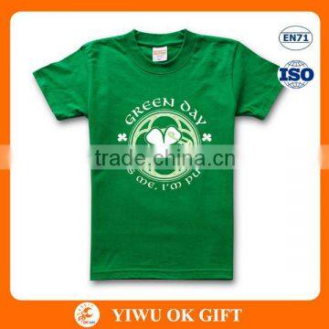 St Patrick's day fancy printed custom green day T- shirts