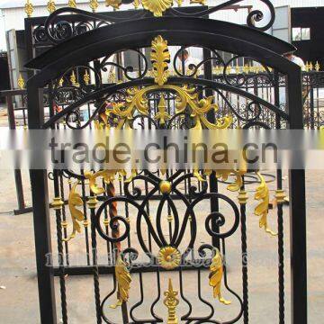 Decorative Flowery Wrought Iron Fence photo-5
