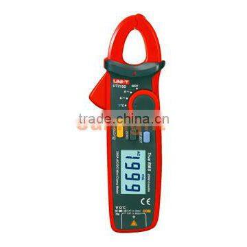 Mini Clamp Multimeter, AC/DC/Resistance/Frequency/Capacitance/Temperature Clamp Meter, True RMS 200A, UT210D