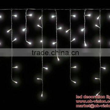 CE RoHS Pvc wire led christmas icicle lights