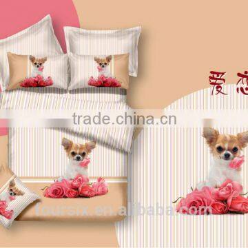 2014 new design 100% cotton 3d bedding set manufacturer