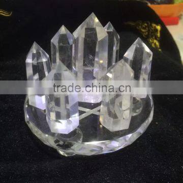 Charming Fengshui Natural Clear Crystal Clear Quartz Point Seven Star