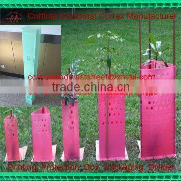 2mm 3mm Corflute Vine Guard / Fluted Plastic Tree Guard