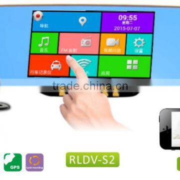 New!!! GPS Navigation Android 4.0 Wifi Dual Car Camera with Bluetooth function RLDV-325