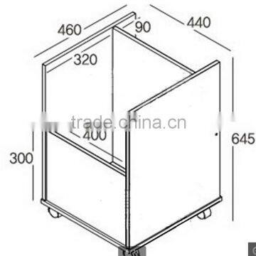 Useful Melamine Corner Cabinet Could Be Moved