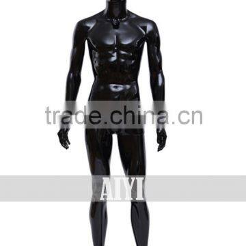 Black Glossy Cheap Display Vintage Male Mannequin