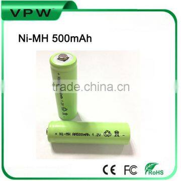 High quality Rechargeable ni-mh 1.2V AA 500mah battery