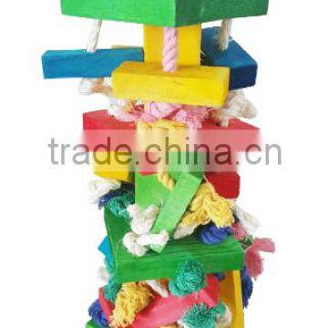 Parrot Knots Block Chewing Toy