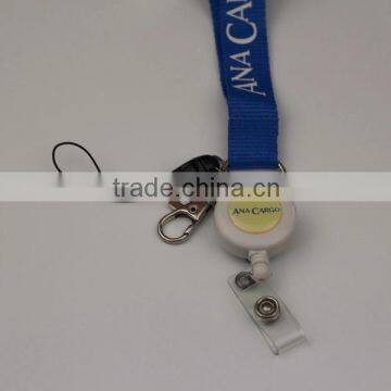 2015 popular promotion polyester lanyard with id badge holder