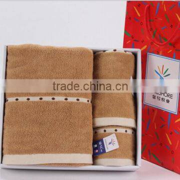 Towel Set Three Piece Suit Cotton Towel photo-4