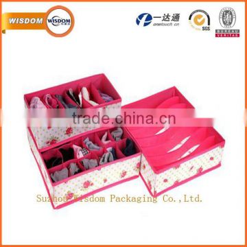 cute household folding fabric storage box