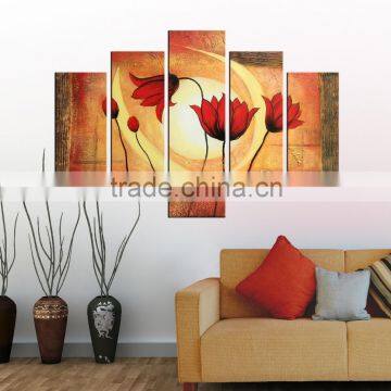 Pretty Flower Abstract Oil Paintings on Canvas