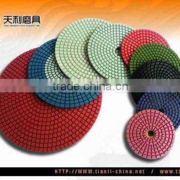 Alpha polishing pad