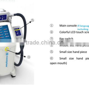 bottom price vertical cryo far freeze slimming machine /best effective cavitacion rf