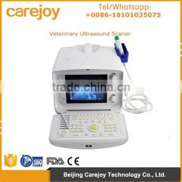 CE approved Portable Veterinary/VET Ultrasound Machine with 3.5MHz Convex Probe for animal with good price