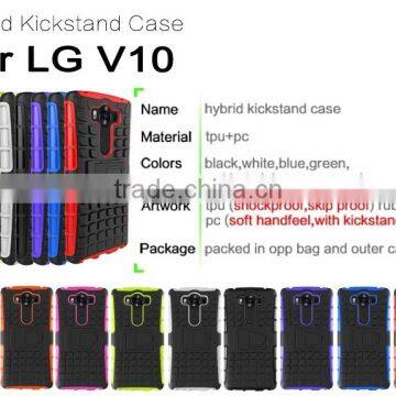 For LG V10 H968 Armor CASE Heavy Duty Hybrid Rugged TPU Impact Kickstand Hard Cover ShockProof