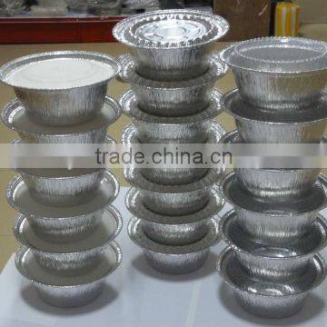 round aluminium foil food container