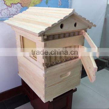 Hot sale 2016 new design wooden hive honey flow