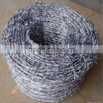 Hot sale galvanized/plastic coated barbed wire fence(profassional manufacture)