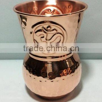 Yoga Cup OM Embossed made of Pure Solid Copper