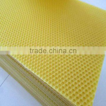 100% pure yellow beeswax honey comb sheet