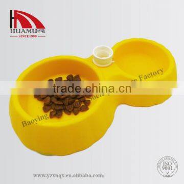 Cat Bowl With Drinker in Yellow 300*170*65 mm photo-6