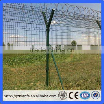 Galvanized metal airport fencing/PVC metal security fencing (Guangzhou factory )