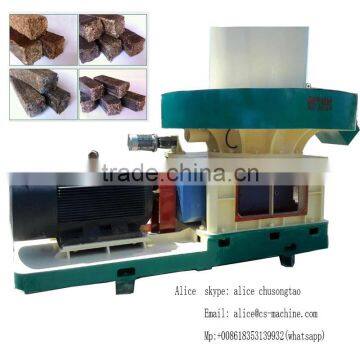 Big 220 kw 5 ton 6 ton per hour sawdust briquette machine ,briquette forming machine with 30*30*250mm briquettes