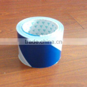 blue and white PE warning tape