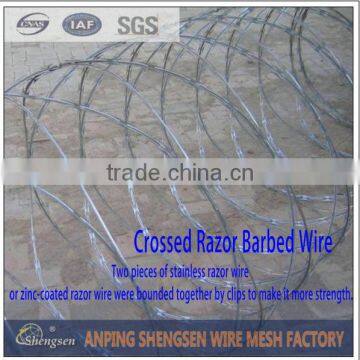 high quality razor barbed wire for Prison/Railway/Protection/Security