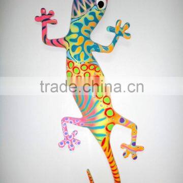 Unique Colorful Gecko Resin Wall Hanging Decoration photo-2