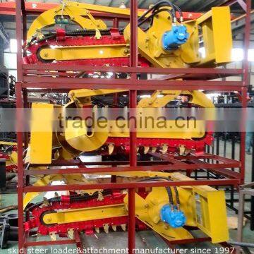 Skid Steer Loader Attachment Chain Trencher photo-2